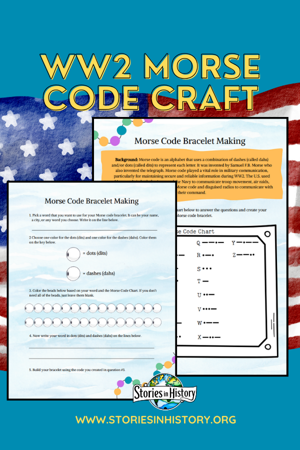 WW2 Morse Code Bracelet Making Craft