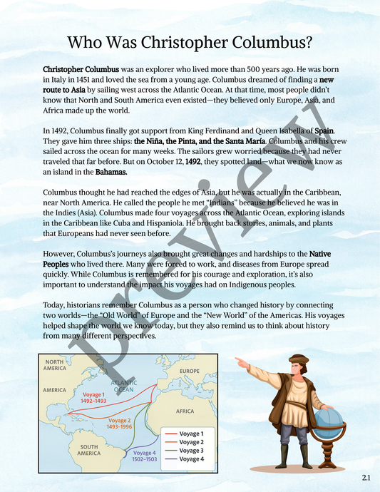 Age of Exploration Activity Bundle | 3rd–5th Grade