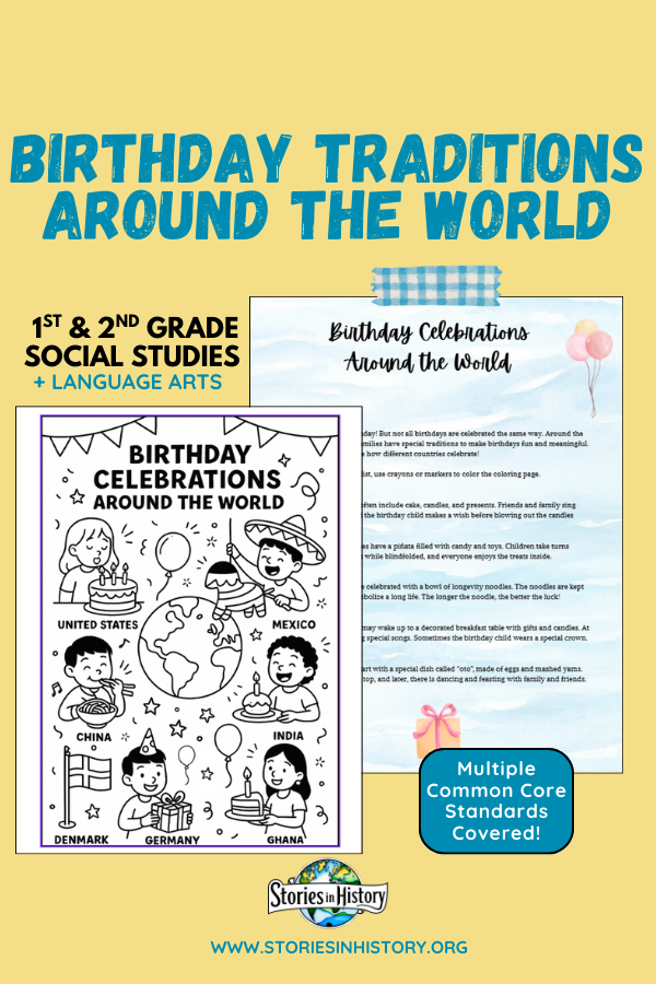 Birthday Celebrations Around the World | Read-Aloud & Coloring Page