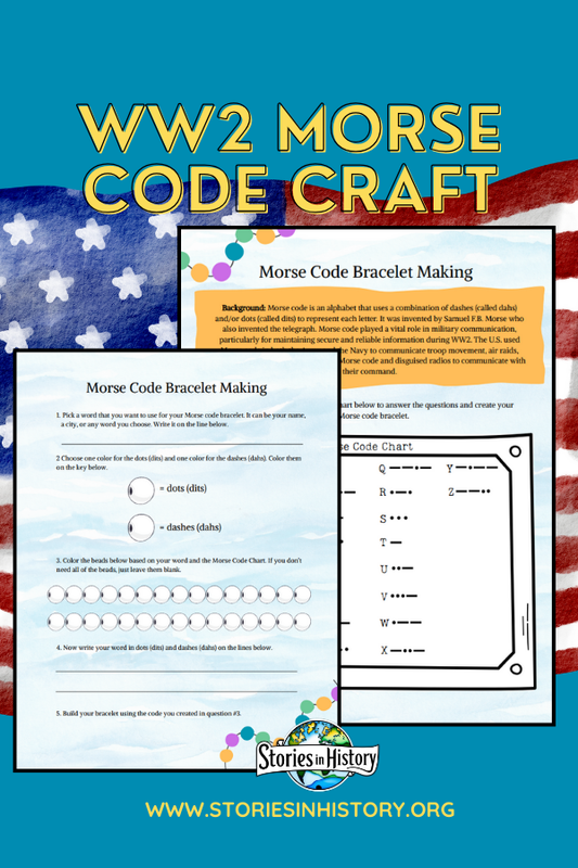 WW2 Morse Code Bracelet Making Craft