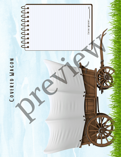 Covered Wagon Game- Oregon Trail & Westward Expansion Activity for 3rd–5th Grade