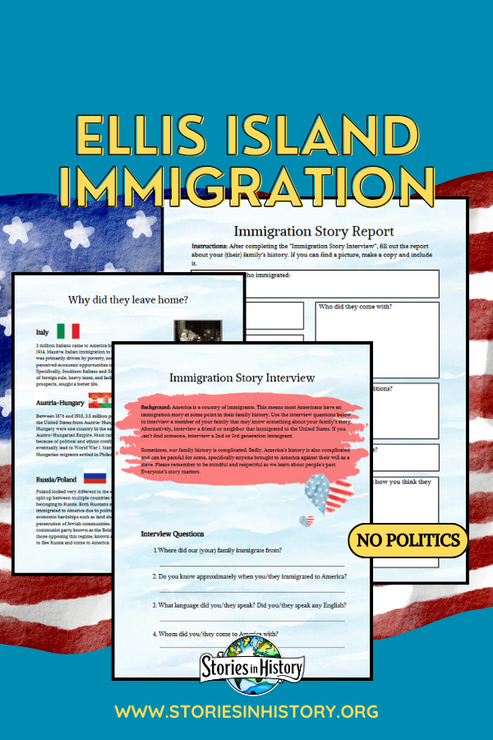 Ellis Island Immigration Project for Kids- Interview & Report – Stories ...