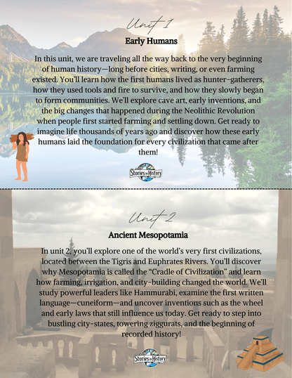 Full-Year Ancient Civilizations Curriculum- DIGITAL DOWNLOAD