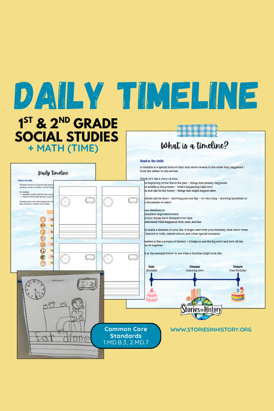 Build a Daily Timeline- 1st & 2nd Grade Social Studies Hands-On Project