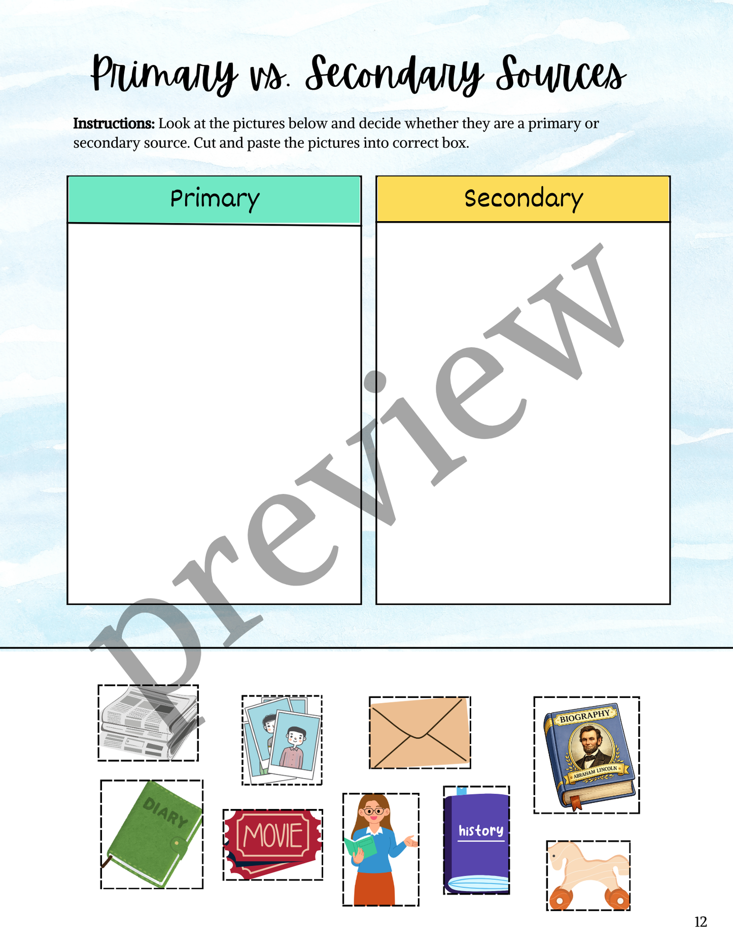 My World, My Story Extension Pack- PRINTED
