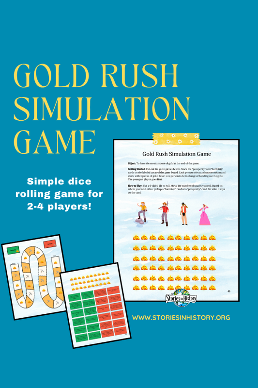 CA Gold Rush Simulation Game (California History)