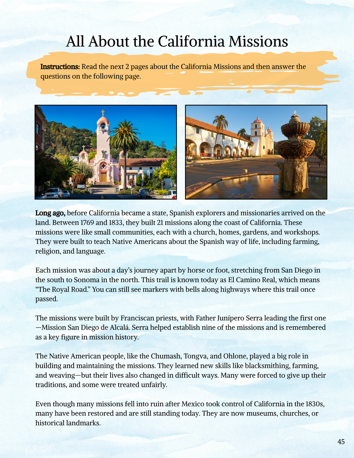 Full Year California History Curriculum- PRINTED + Digital