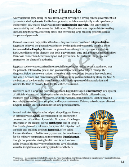 Full-Year Ancient Civilizations Curriculum- DIGITAL DOWNLOAD