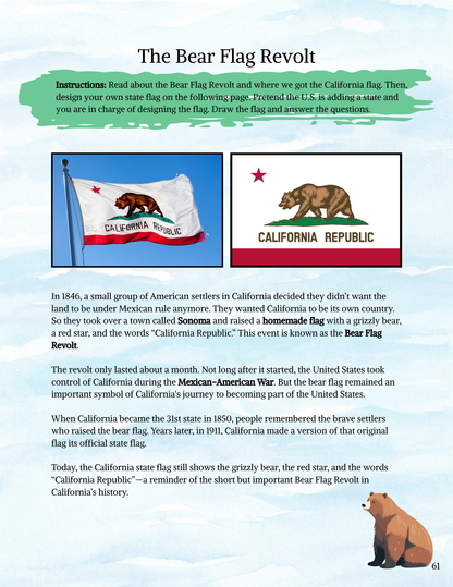 Full Year California History Curriculum- PRINTED + Digital