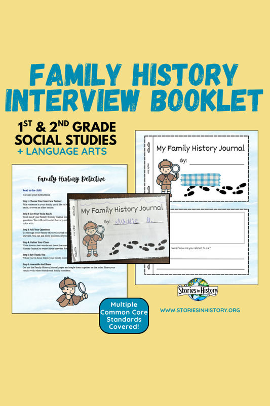 Family History Interview Booklet- Past, Present & Future- 1st–2nd Grade