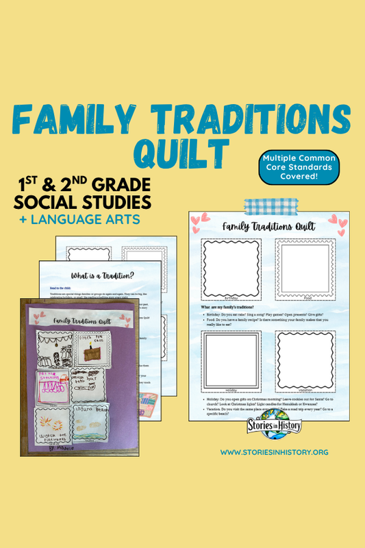 Family Traditions Quilt Project- Social Studies & ELA Activity- 1st–2nd Grade