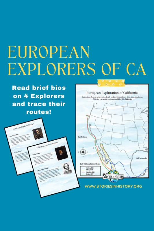 European Exploration of California- Trace Explorer Routes (California History)