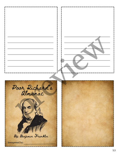 Full Year Early American History Curriculum- PRINTED + Digital