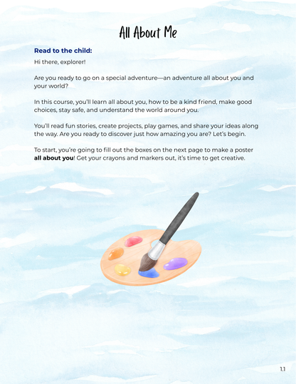 Full Year My Story Begins- TK & Kinder Curriculum- DIGITAL DOWNLOAD