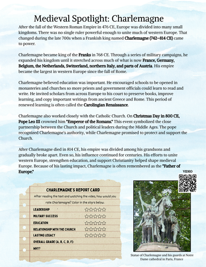 Full Year Medieval History Curriculum (Coming Soon)- PREVIEW