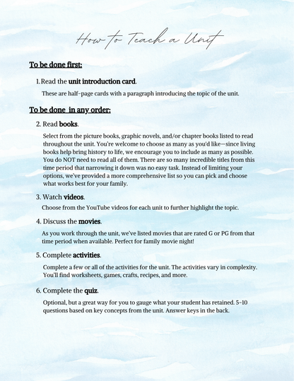 Full Year Modern American History Curriculum- DIGITAL DOWNLOAD