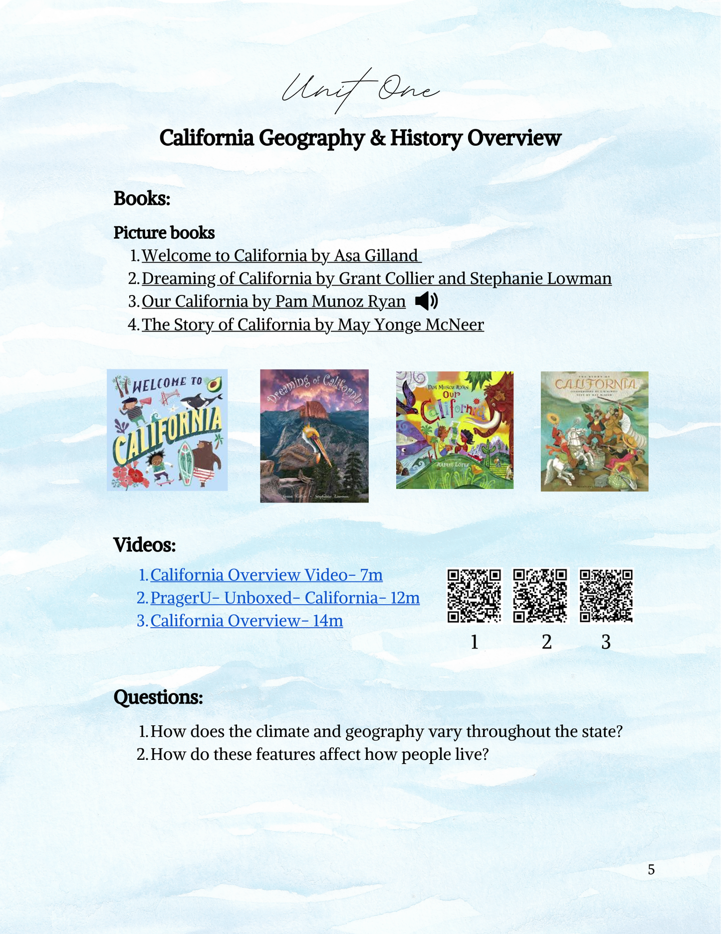 California History Curriculum- DIGITAL