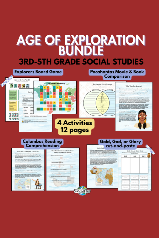 Age of Exploration Activity Bundle | 3rd–5th Grade