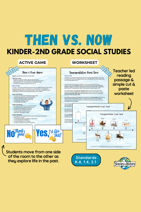 Then & Now Activities- Past and Present