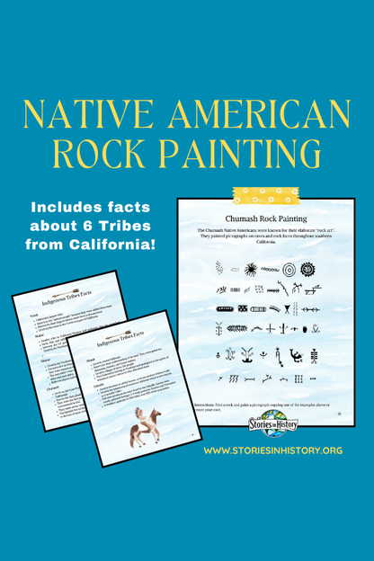 Native American Pictograph Rock Painting (California History)