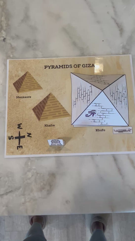 Ancient Egypt Afterlife & Pyramids Activity | 3D Pyramid Craft + Reading